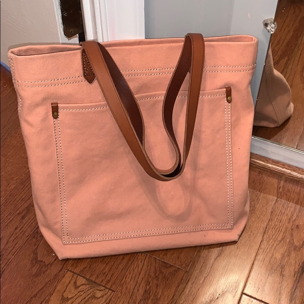 Gently used medium canvas Madewell bag